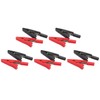 Spacnana Set of 5 U16 2 mm Crocodile Clips with