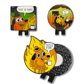 BSTWARM Funny Golf Ball Marker with Magnetic Hat Clip – Golf Accessories for Men & Women to Elevate & Personalize Your Game (3 Pack)