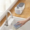 Kitchen Soap Dispenser Set with Tray and Sponge Holder, Dish