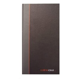 Collins Ideal Single Cash Manuscript Book - 192 Pages, Black