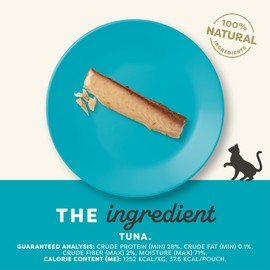 Applaws Natural Cat Treats, Grain-Free, High-Protein Whole Tuna Loins, Single-Ingredient Healthy Snack for Cats (6 x 1.06oz Loins)