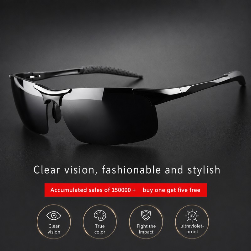 Men’s Polarized Driving Sunglasses for Outdoor Use – HD UV400