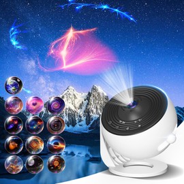 FlyLily Star Projector Pro 2025, Upgraded 13 in 1 HD Planetarium Galaxy Projector for Bedroom, 360° Rotating Star Projector Galaxy Light with Timer, Space Night Light Projector for Kids Adults Gifts