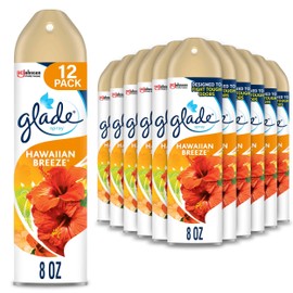 Glade Air Freshener, Room Spray, Hawaiian Breeze, 8 Oz, 12 Count