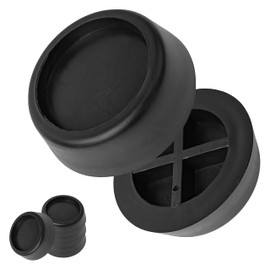 Premium Vibration Damper for Large Electric Appliances, Pack of 4, in Black, Rubber, Anti Vibration Damper for up to Diameter 45 mm Feet, Universal Anti-Vibration Mat, Washing Machine, Dryer Non-Slip