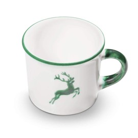 GMUNDNER KERAMIK Coffee Pot Smooth Capacity 0.24 Litres Green Deer Tableware Handmade in Austria