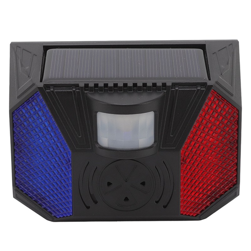 Solar Security Alarm Siren with Remote Control USB Cable Yard