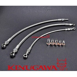 Kinugawa Top Mount Turbo Oil & Water Line Compatible with Nissan SR20DET S13 T25 T28 6AN JB