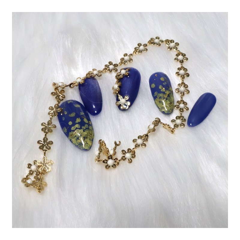 CHOK: 10 Purple Flavor Handmade Nail Tip - Coffin Egg