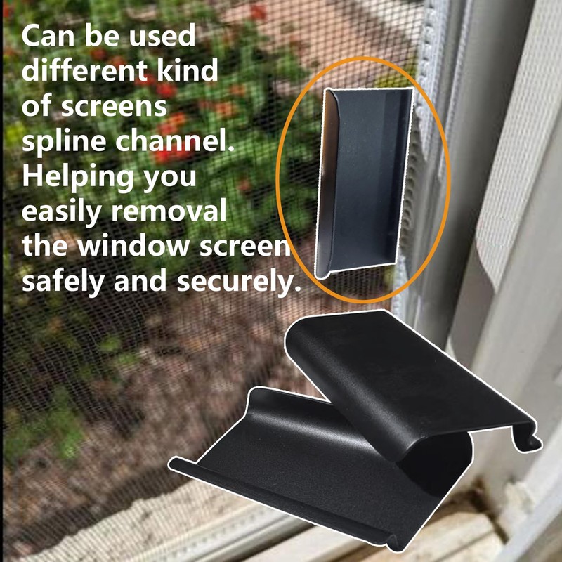 Durable Screen Lift Pull Tabs Anti-UV, Universal Spline Channel Pull