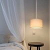 ZSLAIFU 15FT Hanging lamp with Switch,White Hanging Lights with Plug