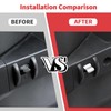 Jimen 4PCS Center Console Window Switch Button Trim Cover Compatible