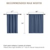 Lecloud Cortinas de cocina azul vaquero de 91 cm de
