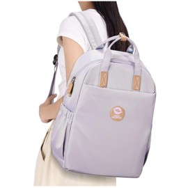 HYC00 School Backpack Womens Casual Daypack Backpack for School Waterproof School Bags for Teenager Rucksack College Backpack High School Backpack Bookbag Fit 14 Inch Laptop Rucksack,Light Purple
