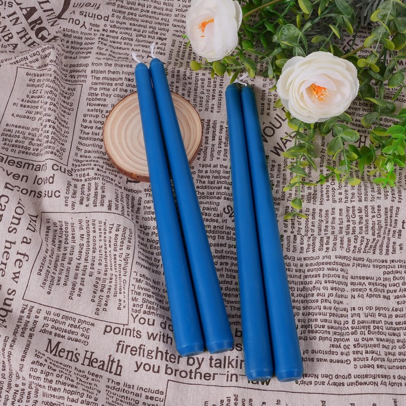 Viyffo Taper Candles 10 Inch – 4 Pack Cornflower Blue,
