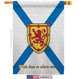 Canada Provinces Nova Scotia Garden House Flags Kit Regional Canadian Territories Region Country Particular Area Small Decorative Gift Yard Banner Made in USA 28 X 40