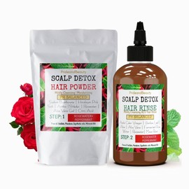 Loc DetoX, Bundle- Deep Clean Dreadlock Powder and ACV Hair Rinse - Natural Hair Cleanser for Product Build Up - Loc Care and Maintenance Products (Bundle)