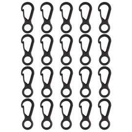 Futheda 20PCS Mini Paracord S Keychain Carabiner Clip Snap Spring Backpack Clasps Lock Hook for Outdoor EDC Camping Tactical Survival Gear Traveling Hiking Keychains