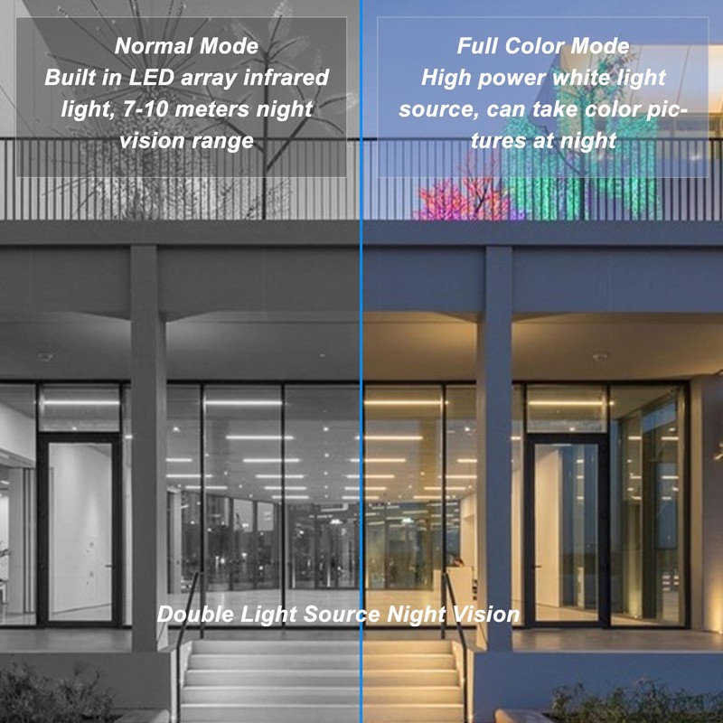 2MP Wireless Battery Camera Night Vision Full Color Monitoring Security