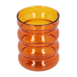 Bamboo Joint Design High Borosilicate Glass Cup HeatResistant Drinking Cup for Milk Beer Coffee(Brown )