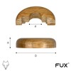 FUX 2 Pieces Wooden Radiator Pipe Cover for 15-22mm Pipes;