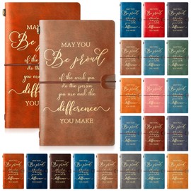 Colarr 20 Pack Thank You Appreciation Gifts for Staff Employee Coworker, Bulk Leather Journals Notebooks, Women Men Leaving Gifts for Team Volunteer Nurse Teacher Students Doctors(Vintage)