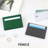 FENICE Card Holder Pocket Holder Simple Wallet Vegan PU Leather