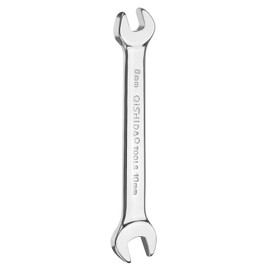HARFINGTON Double Open End Wrench 8mm x 10mm Metric 15 Degree Offset Angle Small Flat Head Wrench Mirror Polished Open Ended Spanner for Automotive Repair Furniture Assembly