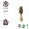 TEK - Kleine ovale Holzbürste, handgefertigt in Italien, Universal-Taschenbürste -