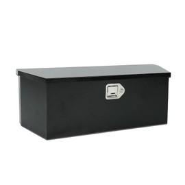 35 Inch Underbody Truck Tool Box Steel Metal Trailer Tongue Box with Handled-Lock, Trailer Tool Box for Storage Waterproof Heavy Duty Truck Tool Box Organizer, 35 x 12 x 12 inch Black