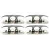 MarineNow 4-1/2" Folding Cleat Marine Grade 316 Stainless Steel (4.5")