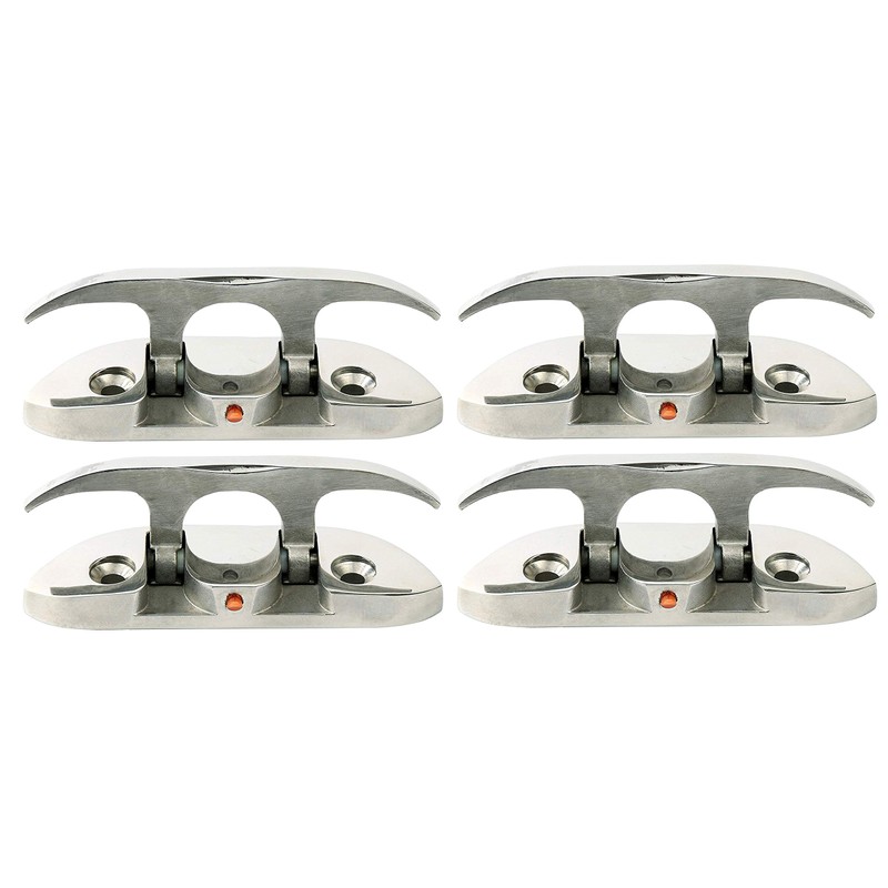 MarineNow 4-1/2" Folding Cleat Marine Grade 316 Stainless Steel (4.5")