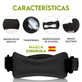 FEVAN Meniscus Strap Knee Pads Neoprene Adjustable Anti-slip Knee Pads for Crossfit (2 Pack) Black