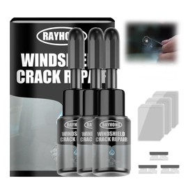3 Flaschen GlasreparaturflüSsigkeit, Glas Reparatur Set, Windschutzscheibe Reparaturset, Steinschlag Reparaturset,Glas Reparatur FlüSsigkeit,Zur Reparatur Von Autoglas-Rissen, Einfach Zu Bedienen