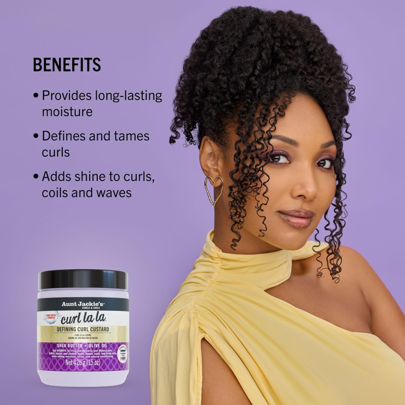 Aunt Jackie's Curl La La, Lightweight Curl Defining Custard, Enriched