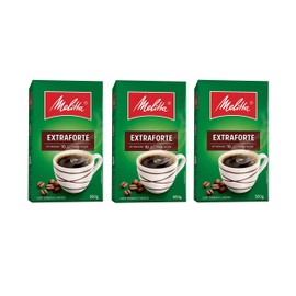 Melitta Extra Strong Roasted Coffee - 17.6 oz | Café Extra-Forte Melitta - 500g - (PACK OF 03)