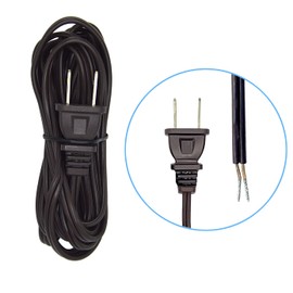 ECUDIS Lamp Light Kit, Repair or Rewiring Table Lamp Kit, 3 Way Brass Plated Socket and 8 Foot Brown Matching Cord Set with Essential Hardware for Vintage Lamps or Other DIY Lighting Fixtures