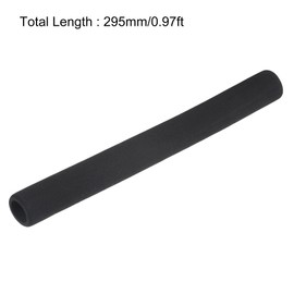 sourcing map Foam Tubing for Handle Grip Support, Pipe Insulation, 20mm ID 30mm OD 295mm Length Black 2pcs