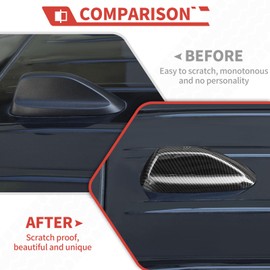 Amayum Roof Antenna Base Cover Shark Fin AM/FM Radio Signal Base Trim Exterior Accessories fit for Dodge Durango 2014+,for Dodge Ram 2018+,for Jeep Grand Cherokee 2021+