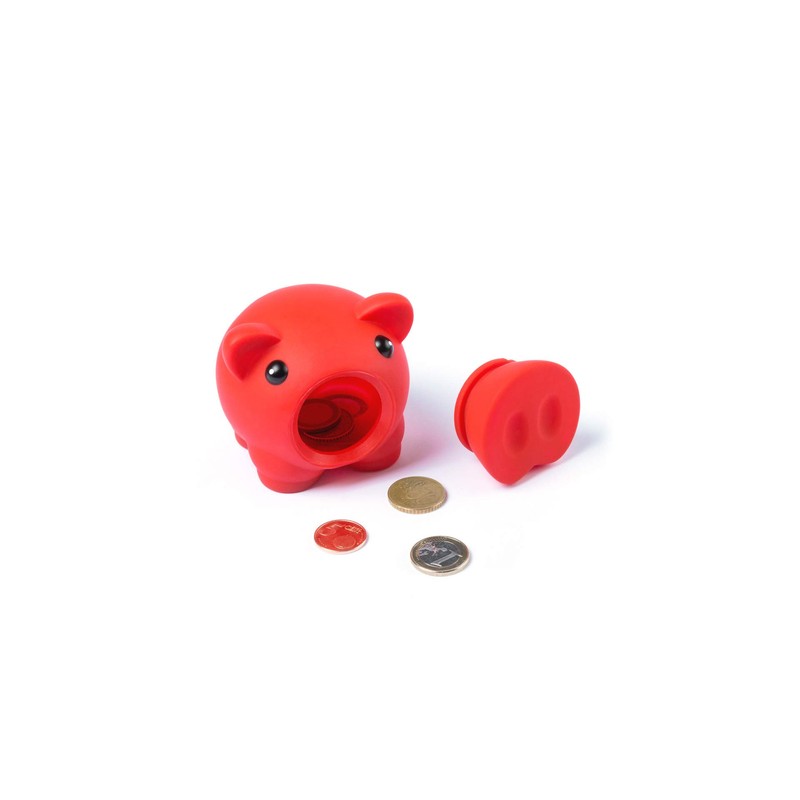 Soft Rubber Body Piggy Bank with Vibrant Colors, Novelty Money