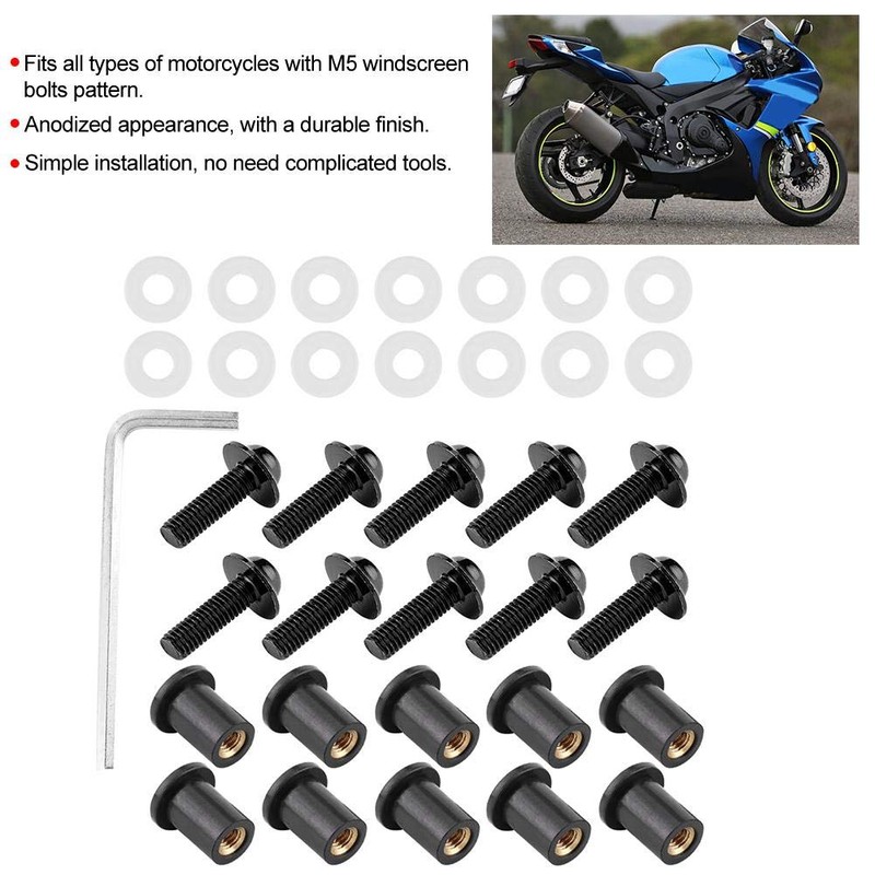 mounting bolts windshield bass boat Qiilu Windshield Bolts Kit, 10pcs
