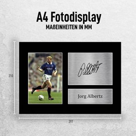 HWC Trading A4 Jörg Albertz Rangers Gifts Printed Autograph Picture for Fans and Supporters of Signing - A4