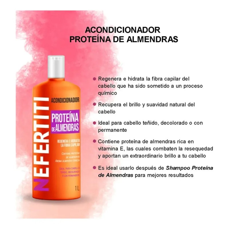 Acondicionador De Almendra 1lt Cabello Muy Dañado