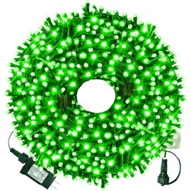MZD8391 105FT 300LEDs Christmas Lights Outdoor Indoor Tree Lights 8 Modes Memory Function for Christmas Tree Party Decoration (Green)
