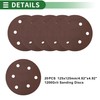X AUTOHAUX Sandpaper Hook & Loop Sanding Sheets 125x125mm Red