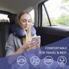 Fabuday Travel Pillow Memory Foam - Head Neck Support Airplane