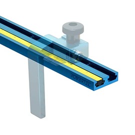 POWERTEC 71697 36-Inch Double T Track Kit for Woodworking, Right to Left Adhesive Tape Measure and T-Track Plastic Insert