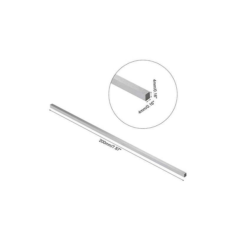 TF Lathe Tool Steel 3x3mm - 6x20mm HSS Square Lathe