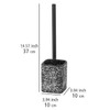 Terrazzo Toilet Brush Set Black