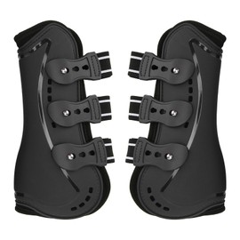 Horse Front Leg Boots Impact Resistance Shock Absorbing Breathable Horse Leg Protector for Jumping Riding Eventing L